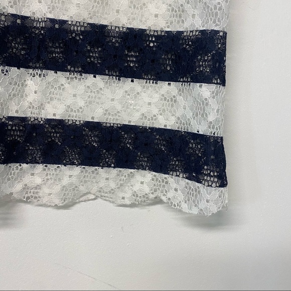 BCBG - Crochet embroidered stripes top - Picture 7 of 8